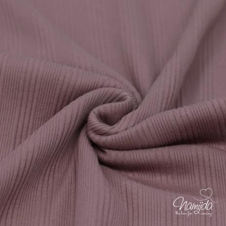 0,5 MTR. ♥ RIPPSTRICK DIFFERENT STRIPES ALTMAUVE JERSEY ♥