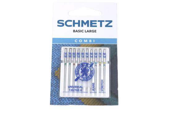 1 Packung ♥ SCHMETZ BASIC LARGE Nähmaschinennadeln 75-100 ♥