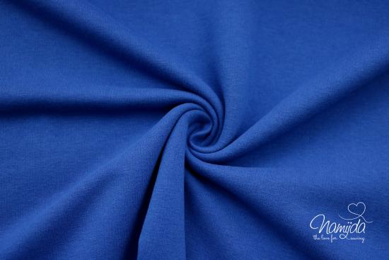 0,5 MTR. ♥ KUSCHLIG WEICHER BIO SoFT SWEAT ROYAL BLAU ♥