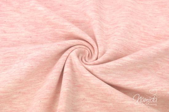 0,5 MTR. SoMMER BAUMWOLL SWEAT/FRENCH TERRY ROSE/APRICOT MELIERT