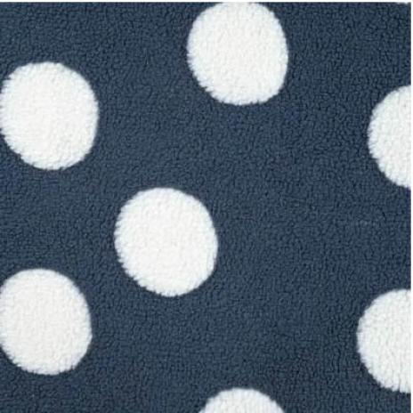 0,5 MTR. ♥ TEDDY DOTS NAVY ♥