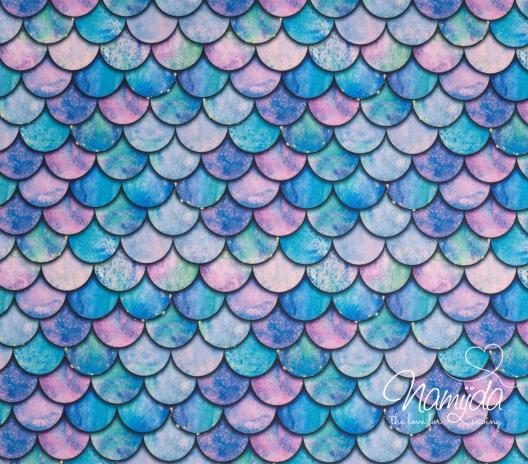 0,5 MTR. ♥ BADESTOFF LYCRA MeRMAID FIN UPF50 ♥