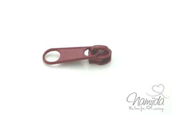 1 STÜCK - REIßVERSCHLuSS  ZiPPER - Bordeaux - 3mm