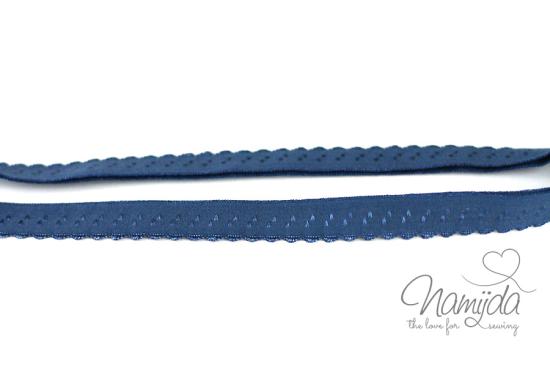 1 MTR. ♥ Elastisches Einfassband -  Schrägband - Jeans  ♥