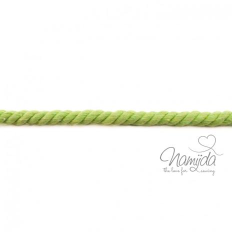 1 MTR. ♥ XXL Gedrehte Hoodie Kordel Lime meliert - 12mm ♥