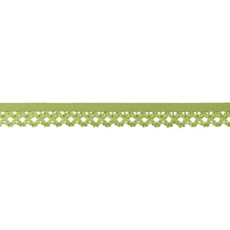 1 MTR. Elastische Spitze - Ziergummi - LIME - 20mm