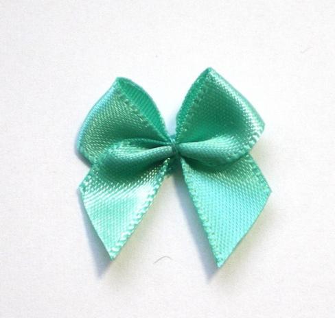 5 ♥ SATIN Schleifchen TROPICAL MINT ♥