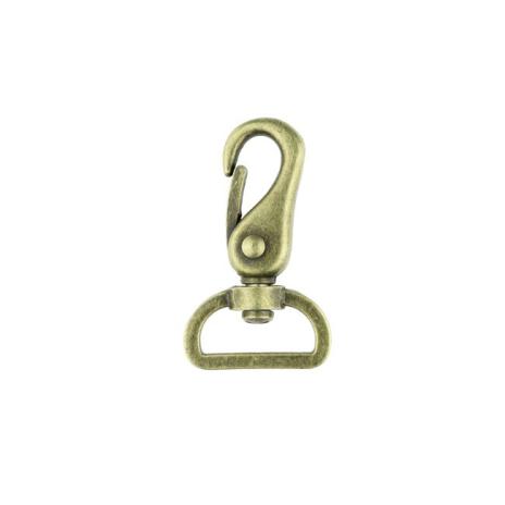 1 STüCK - TASCHENKARABINER ANTIK GoLD - 25MM