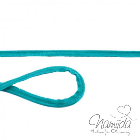 1 MTR. ♥ Jersey Paspelband Aqua ♥ elastisch