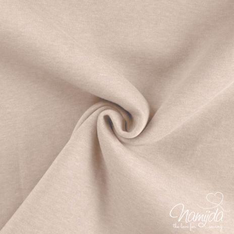 0,5 MTR. KUSCHLIGER WINTER SWEAT BEIGE MELANGE