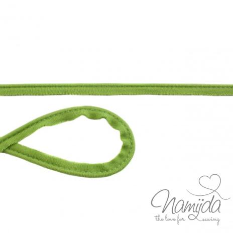 1 MTR. ♥ Jersey Paspelband Dunkel Lime ♥ elastisch