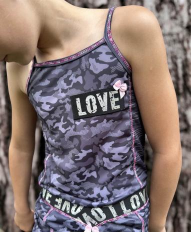 0,5 MTR. ♥ SPORTSWEAR CAMOUFLAGE SCHWARZ ♥