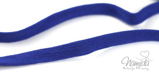 1 MTR. ♥ Kordel, Band - flach - ROYAL BLAU - 1,5 cm♥