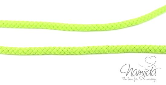 1 MTR. ♥ Geflochtene Hoodie Kordel LiME  8mm ♥