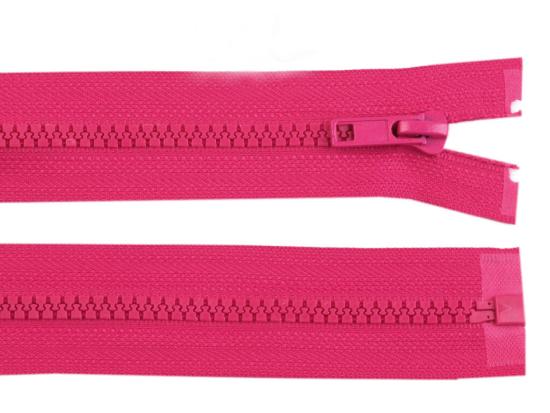 1 Stück Jacken Reißverschluss PINK - 60cm - teilbar