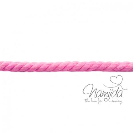 1 MTR. ♥ XXL Gedrehte Hoodie Kordel ROSA meliert - 12mm ♥