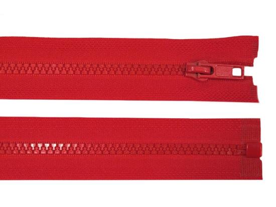 1 Stück Jacken Reißverschluss ROT - 40cm - teilbar