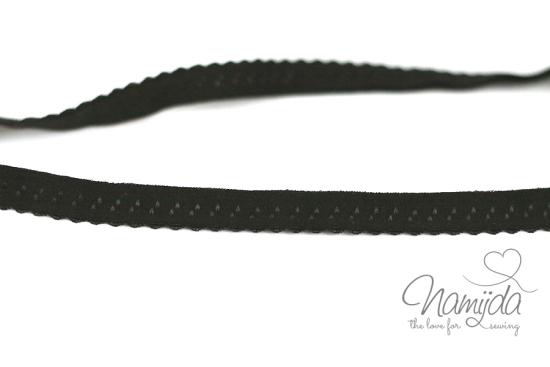 1 MTR. ♥ Elastisches Einfassband -  Schrägband - Schocko ♥