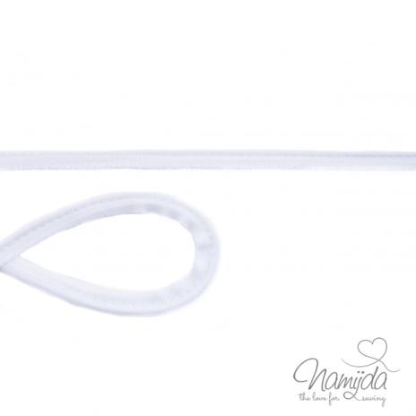 1 MTR. ♥ Jersey Paspelband Weiß ♥ elastisch