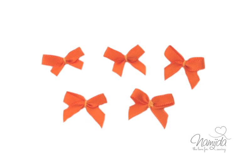 5 ♥ LiTTLE BOWS ORANGE - 19x16mm ♥