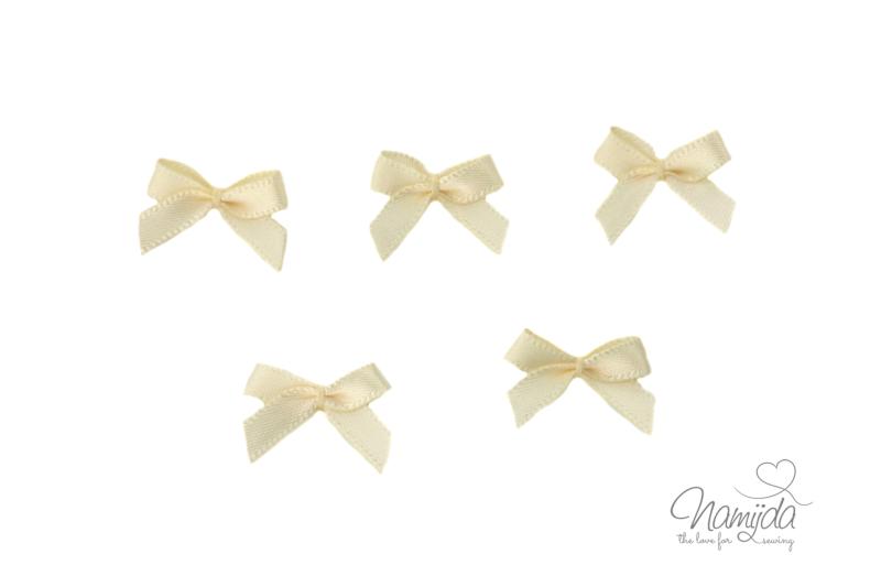 5 ♥ LiTTLE BOWS VANILLE - 19x16mm ♥