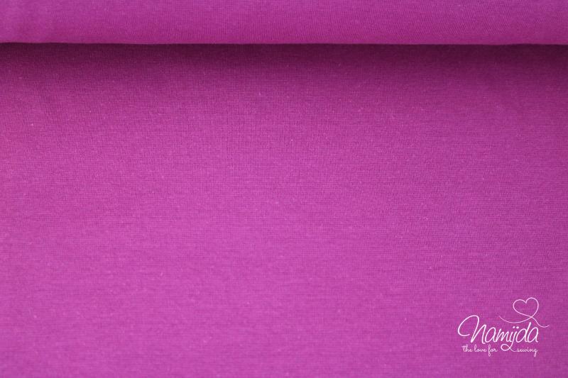 ♥0,5 Mtr.  BIO Bündchen GLATT - PURPLE - Schlauch ♥