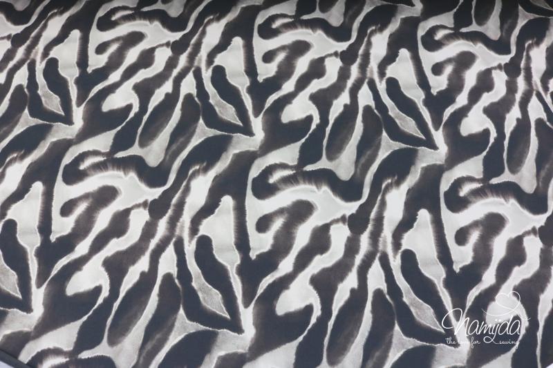 0,5 MTR. ♥ SOFTSHELL ZEBRA BRAUN/SCHWARZ/GRAU ♥