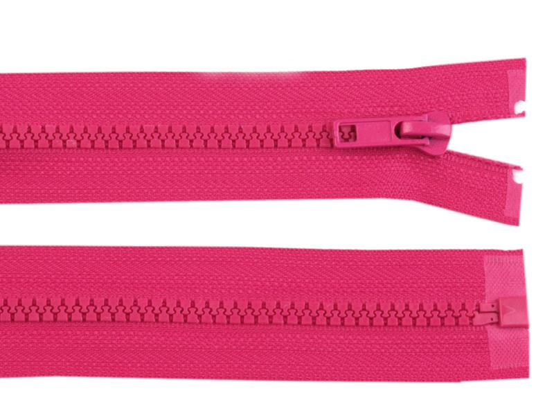 1 Stück Jacken Reißverschluss PINK - 40cm - teilbar