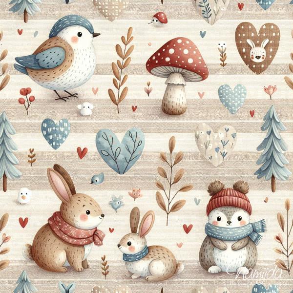 0,5 ♥ MTR. FROSTY FOREST ANIMALS JERSEY ♥