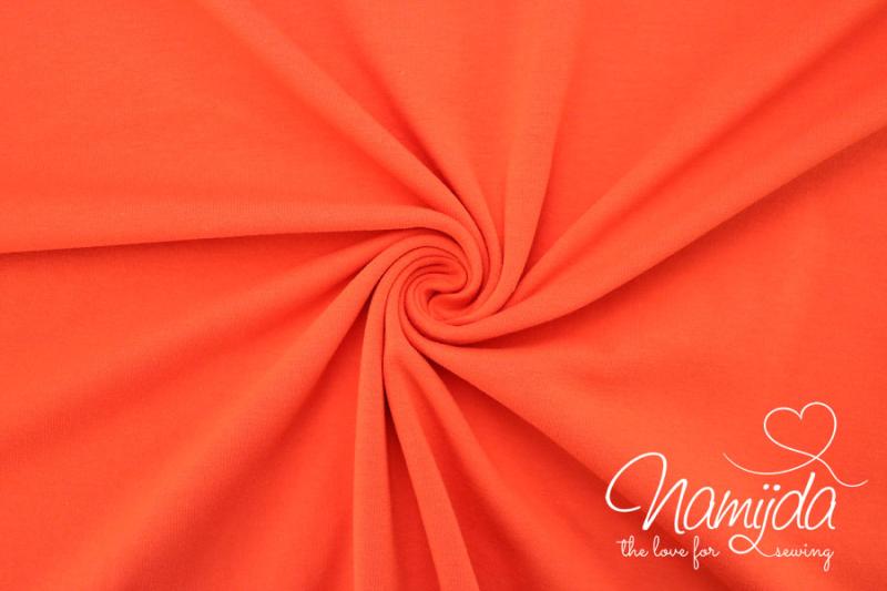 0,5 MTR. ♥ KUSCHLIG WEICHER BIO SoFT SWEAT ORANGE ♥