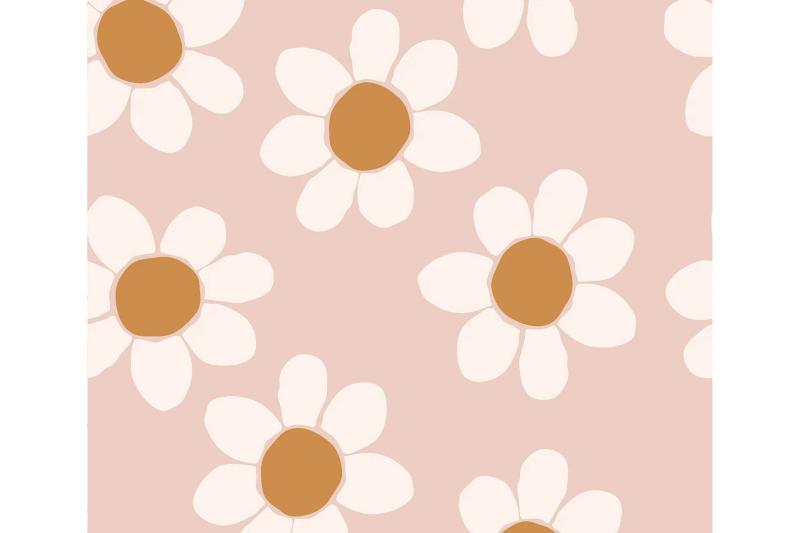 0,5 MTR. ♥ RIPPSTRICK JERSEY DAISIES ♥