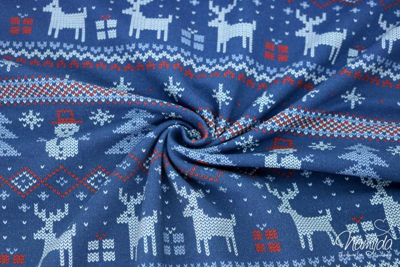 0,5 MTR. ♥ WeiHNACHTSTRAUM  NAVY EIGENPRODUKTION ♥