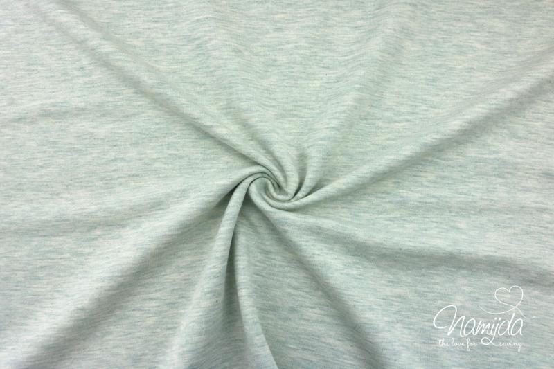 0,5 MTR. SoMMER BAUMWOLL  SWEAT/FRENCH TERRY MINT MELIERT