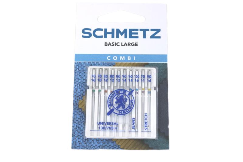 1 Packung ♥ SCHMETZ BASIC LARGE Nähmaschinennadeln 75-100 ♥