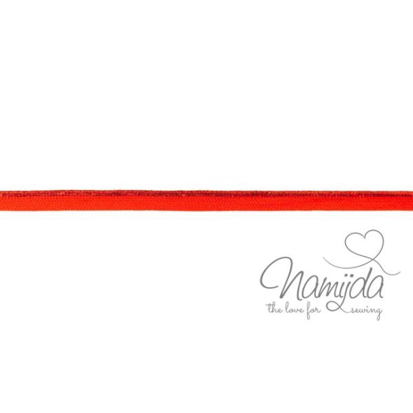 1 MTR. ♥ GLITZER LUREX PASPELBAND ROT