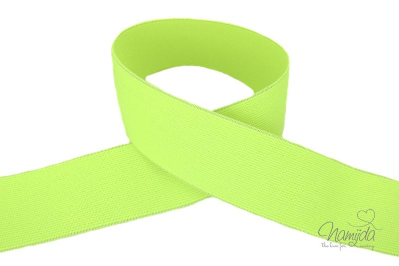 1 MTR.Glamour Gummiband 40mm NEONGRÜN