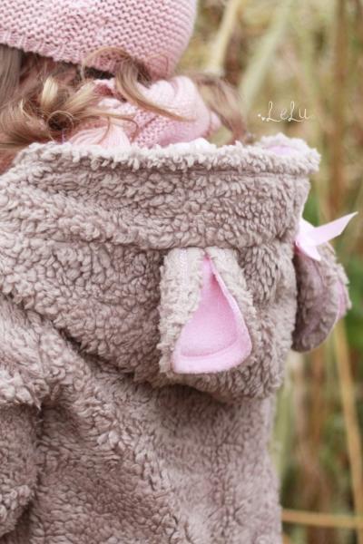 0,5 MTR. ♥ BAUMWOLL TEDDY / ZoTTEL TAUPE