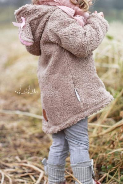 0,5 MTR. ♥ BAUMWOLL TEDDY / ZoTTEL TAUPE