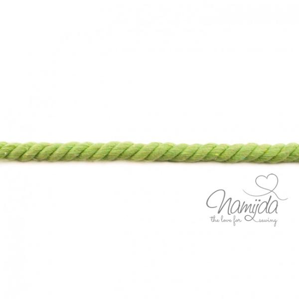 1 MTR. ♥ XXL Gedrehte Hoodie Kordel Lime meliert - 12mm ♥