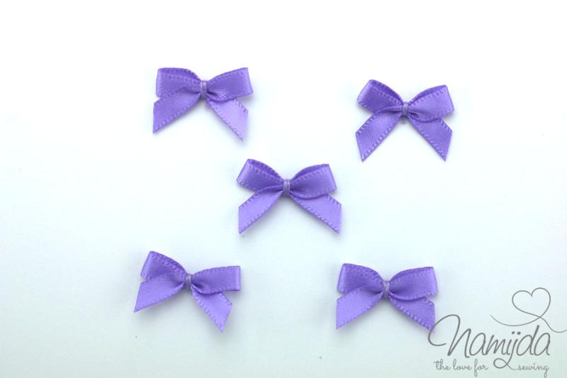 5 ♥ LiTTLE BOWS HellLila - 19x16mm ♥