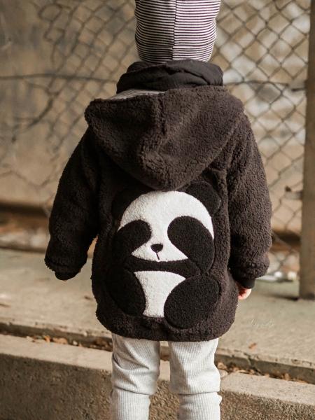 1 Stück - XXL PANDA CHENILLE PATCH GROSS