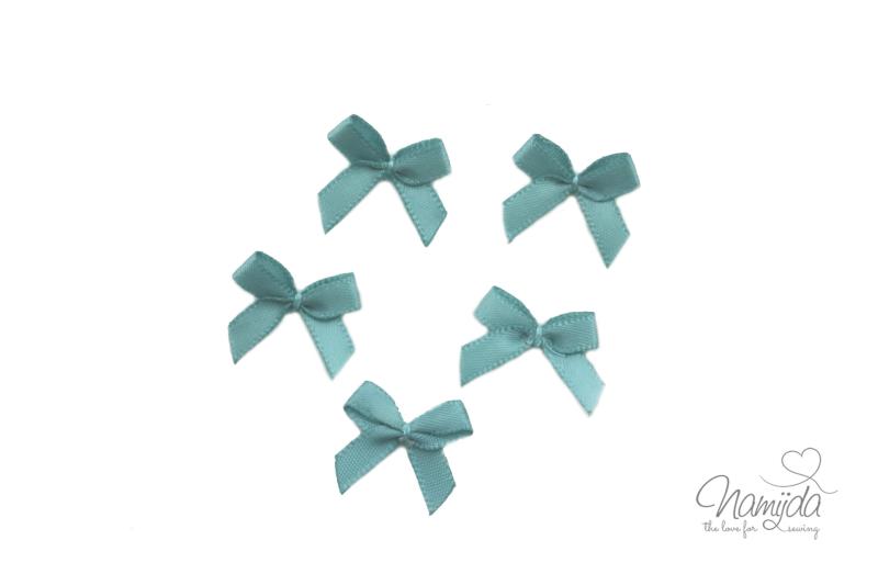 5 ♥ LiTTLE BOWS PUDERBLAU - 19x16mm ♥