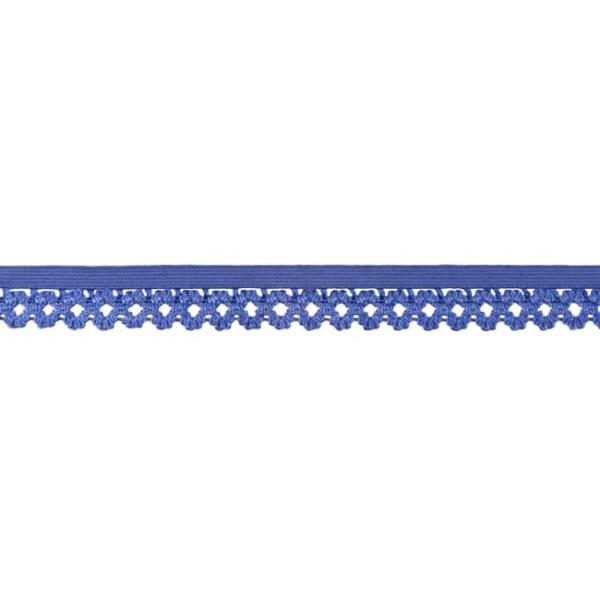 1 MTR. Elastische Spitze - Ziergummi - BLau - 20mm