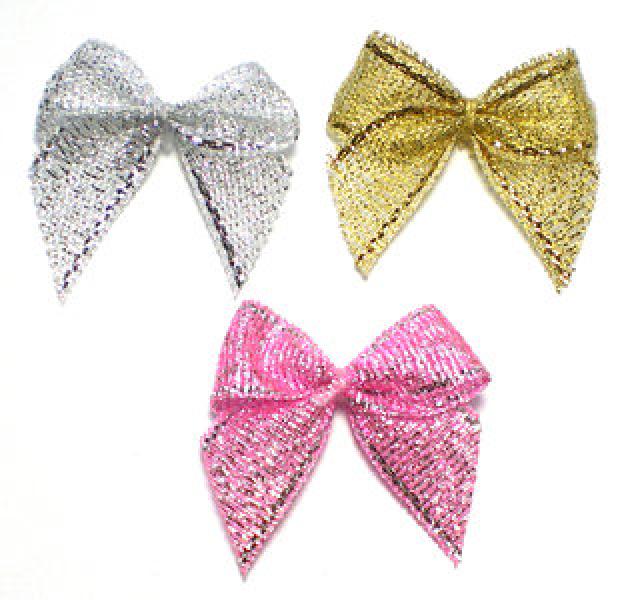 5 ♥ GLiTTER Schleifchen GoLD ♥