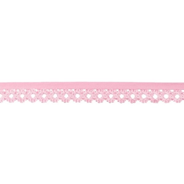 1 MTR. Elastische Spitze - Ziergummi - RoSA - 20mm